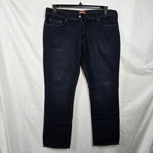 Perry Ellis America Vintage Men's Indigo Rinse Slim Straight Fit Y2K Jeans 40x32